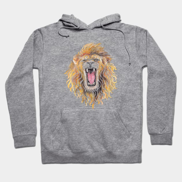 Swirly Lion Hoodie by CarolinaMatthes